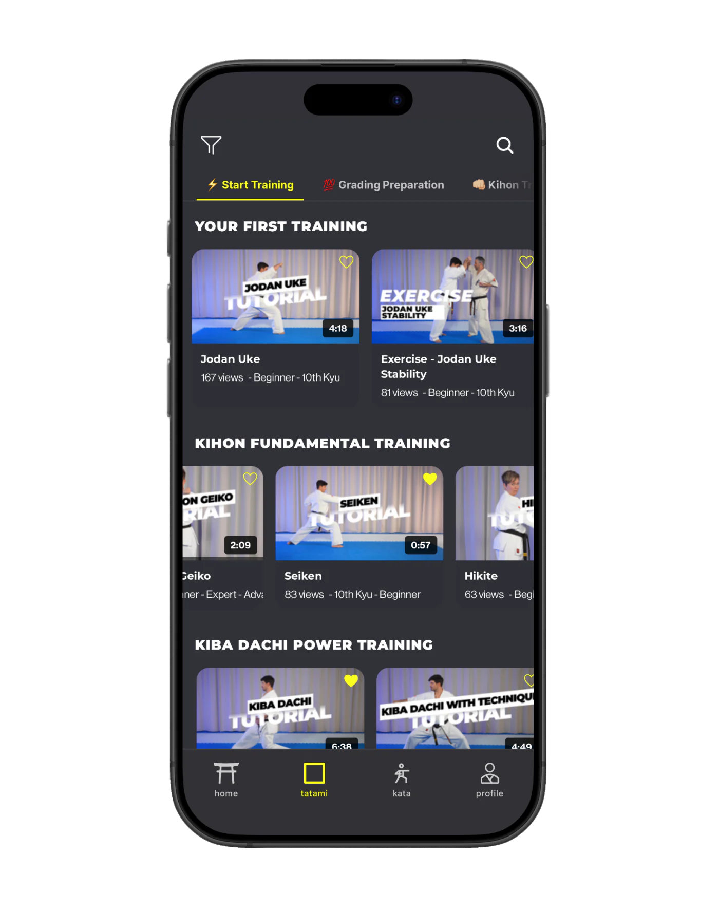 start training with dojoHUB for free and upgrade when ready